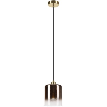 Hanglamp met kabel LIAH 1xE27/15W/230V goud/rookbruin