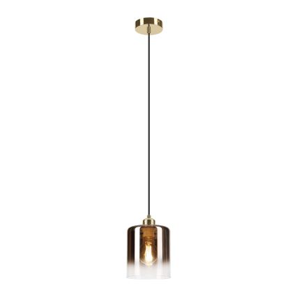 Hanglamp met kabel LIAH 1xE27/15W/230V goud/rookbruin