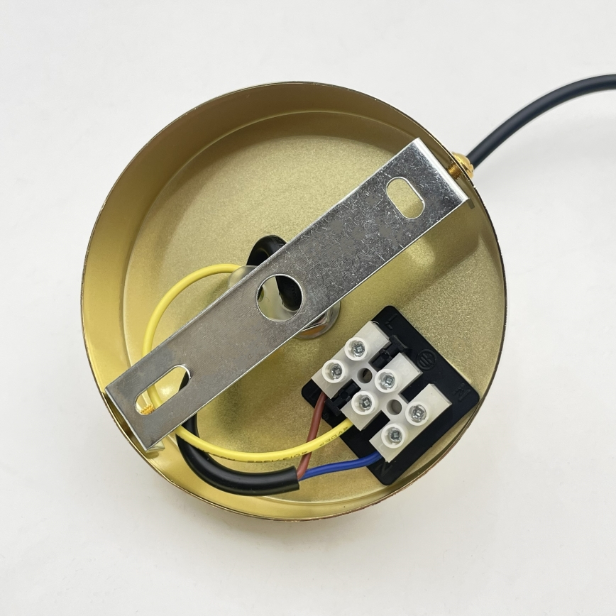 Hanglamp met kabel LIAH 1xE27/15W/230V goud/rookbruin