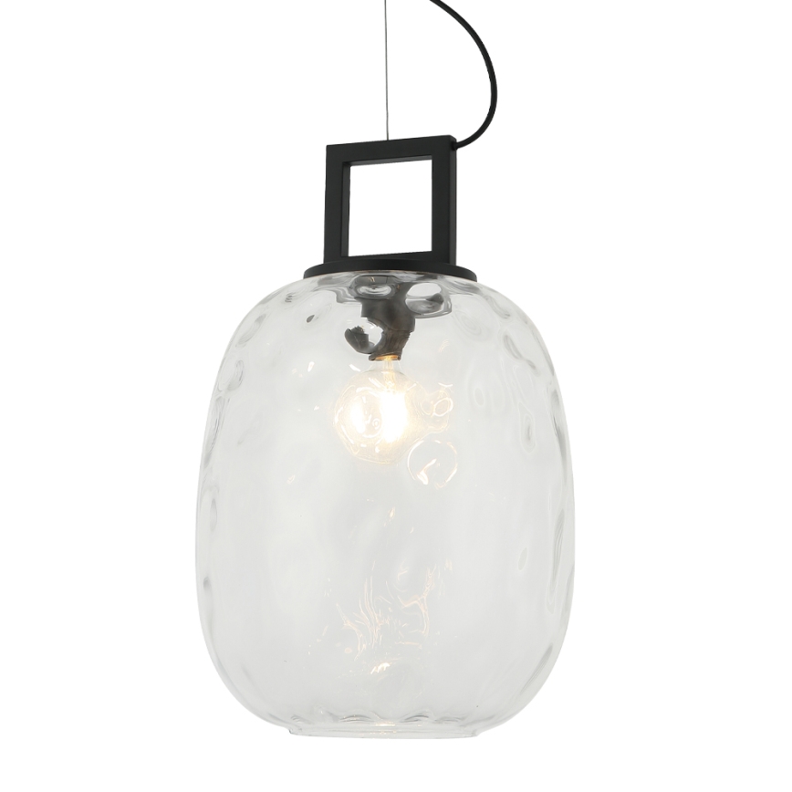 Hanglamp met kabel LUCY 1xE27/40W/230V zwart