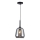 Hanglamp met kabel MAEVA 1xE27/40W/230V rookzwart/zwart
