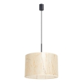 Hanglamp met kabel NEVIA 1xE27/15W/230V Ø 40 cm beige/marmerdecor