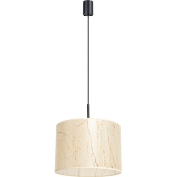 Hanglamp met kabel NEVIA 1xE27/15W/230V Ø 40 cm beige/marmerdecor