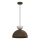Hanglamp met kabel NEVIS 1xE27/15W/230V Ø 29 cm bruin