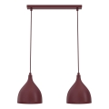 Hanglamp met kabel NOAK CLASSIC 2xE27/15W/230V bordeaux