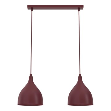Hanglamp met kabel NOAK CLASSIC 2xE27/15W/230V bordeaux