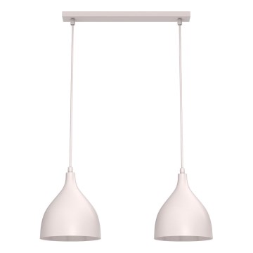 Hanglamp met kabel NOAK CLASSIC 2xE27/15W/230V crème
