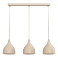 Hanglamp met kabel NOAK CLASSIC 3xE27/15W/230V beige