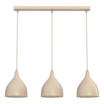 Hanglamp met kabel NOAK CLASSIC 3xE27/15W/230V beige
