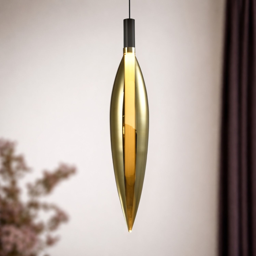 Hanglamp met kabel NORDIC 1xG9/5W/230V zwart/goud