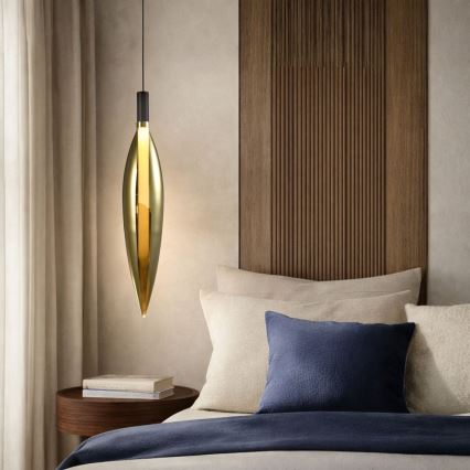 Hanglamp met kabel NORDIC 1xG9/5W/230V zwart/goud