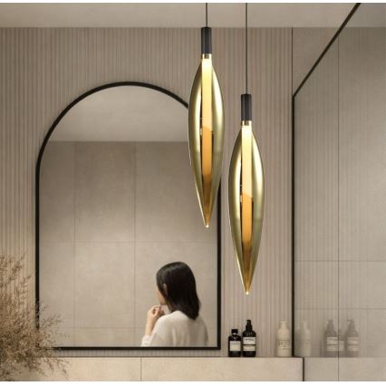 Hanglamp met kabel NORDIC 1xG9/5W/230V zwart/goud