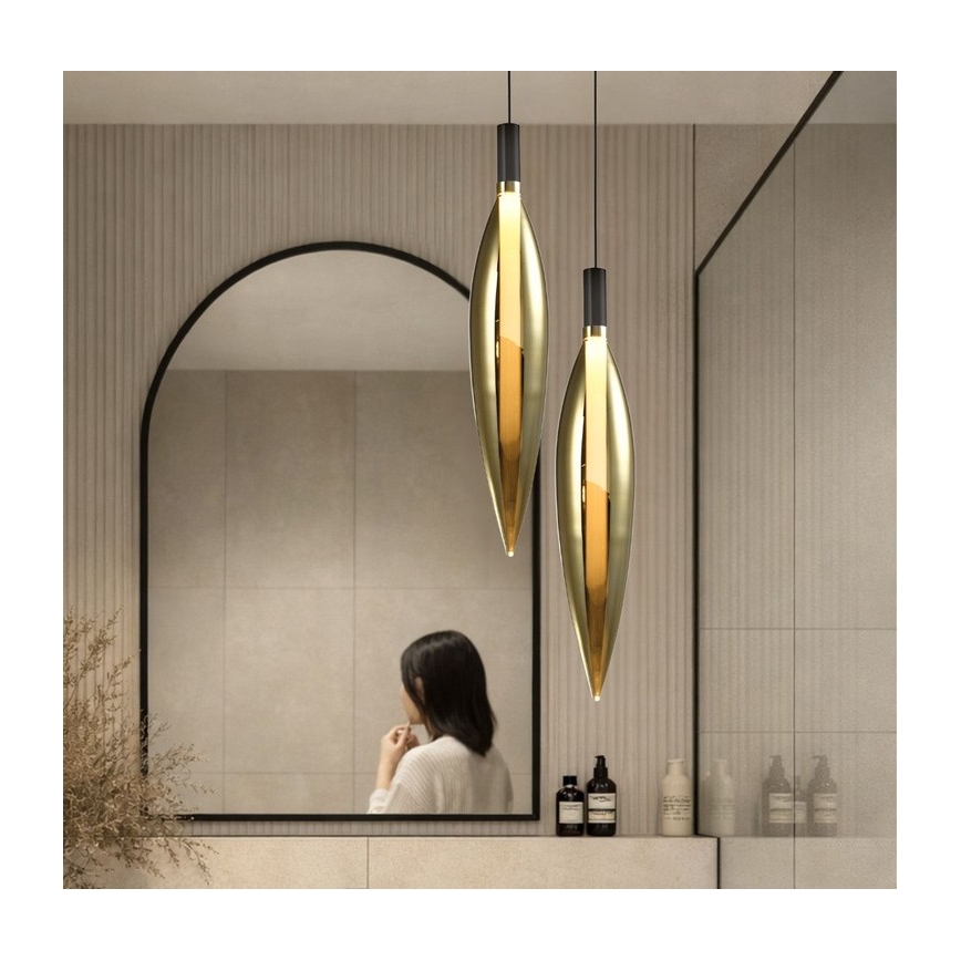 Hanglamp met kabel NORDIC 1xG9/5W/230V zwart/goud
