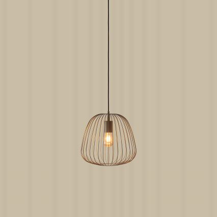 Hanglamp met kabel OVELLA 1xE27/15W/230V Ø 36 cm beige