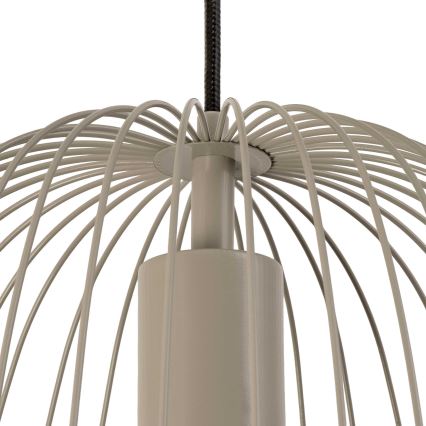 Hanglamp met kabel OVELLA 1xE27/15W/230V Ø 36 cm beige