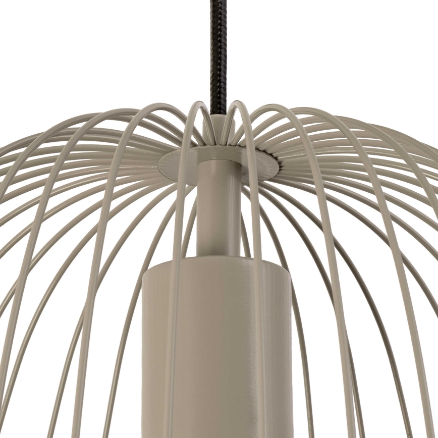 Hanglamp met kabel OVELLA 1xE27/15W/230V Ø 36 cm beige