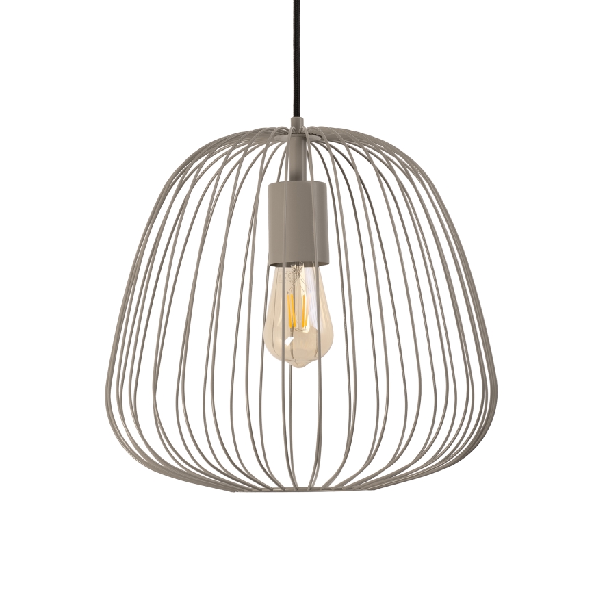 Hanglamp met kabel OVELLA 1xE27/15W/230V Ø 36 cm beige