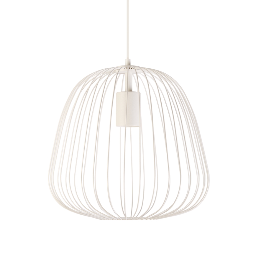 Hanglamp met kabel OVELLA 1xE27/15W/230V Ø 36 cm crème