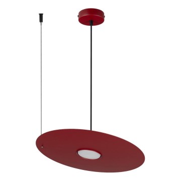 Hanglamp met kabel PIATTO 1xGX53/15W/230V Ø 35 cm bordeaux