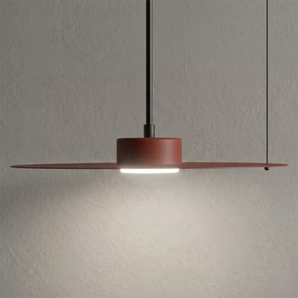 Hanglamp met kabel PIATTO 1xGX53/15W/230V Ø 35 cm bordeaux