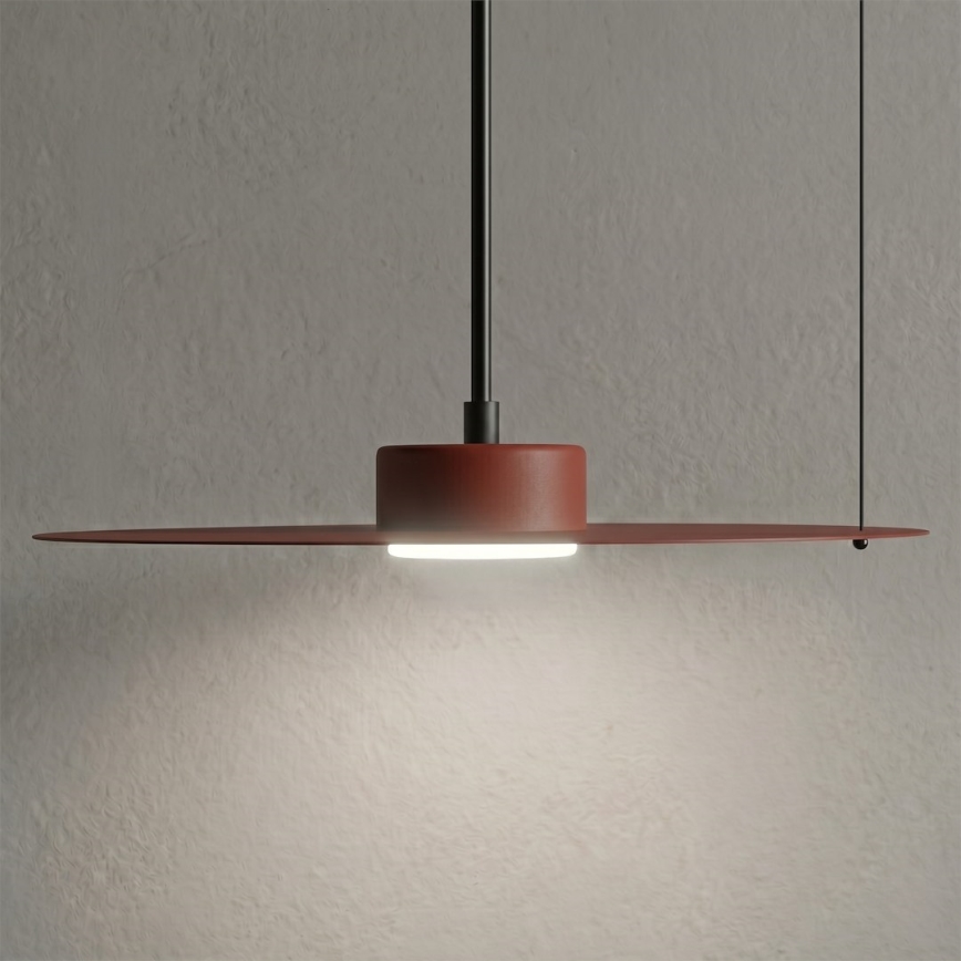 Hanglamp met kabel PIATTO 1xGX53/15W/230V Ø 35 cm bordeaux