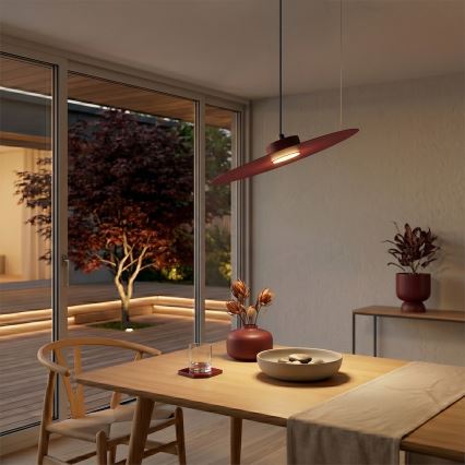 Hanglamp met kabel PIATTO 1xGX53/15W/230V Ø 45 cm bordeaux