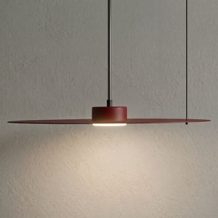 Hanglamp met kabel PIATTO 1xGX53/15W/230V Ø 45 cm bordeaux