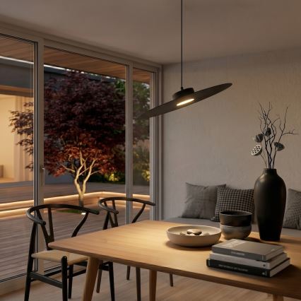 Hanglamp met kabel PIATTO 1xGX53/15W/230V Ø 45 cm zwart
