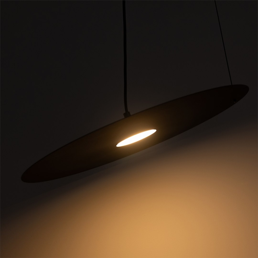 Hanglamp met kabel PIATTO 1xGX53/15W/230V Ø 45 cm zwart