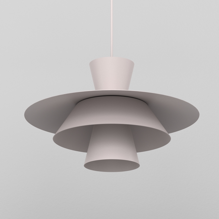 Hanglamp met kabel PLATO 1xE27/15W/230V crème