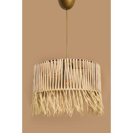 Hanglamp met kabel RIMINI 1xE27/40W/230V beige