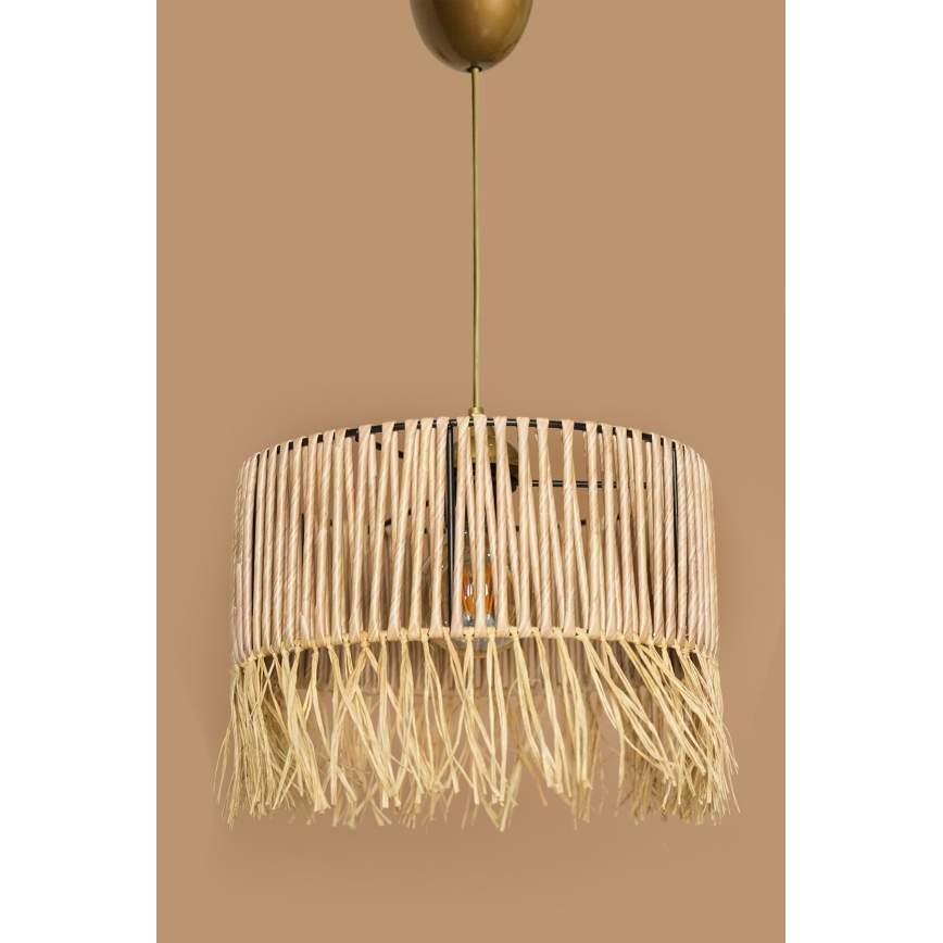 Hanglamp met kabel RIMINI 1xE27/40W/230V beige