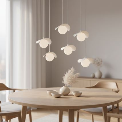 Hanglamp met kabel RITUAL 6xG9/8W/230V wit