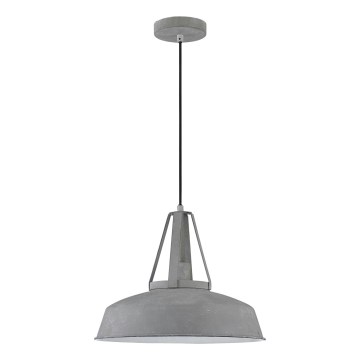 Hanglamp met kabel RYAN 1xE27/60W/230V grijs