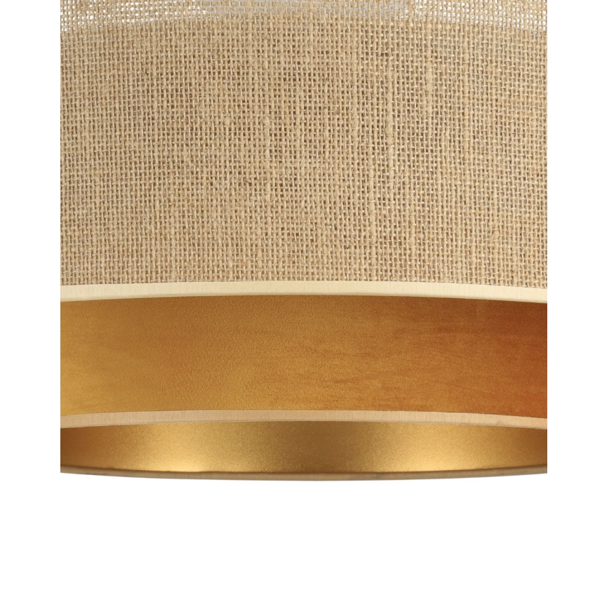 Hanglamp met kabel SARTA 1xE27/60W/230V Ø 45 cm koper/jute