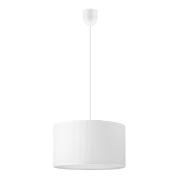 Hanglamp met kabel SIRJA PLISADO 1xE27/15W/230V diameter 35 cm wit