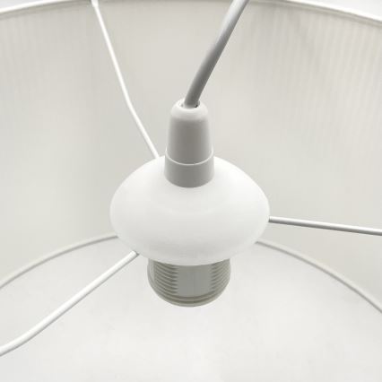 Hanglamp met kabel SIRJA PLISADO 1xE27/15W/230V diameter 35 cm wit