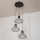 Hanglamp met kabel SOLANO 3xE27/15W/230V zwart/goud
