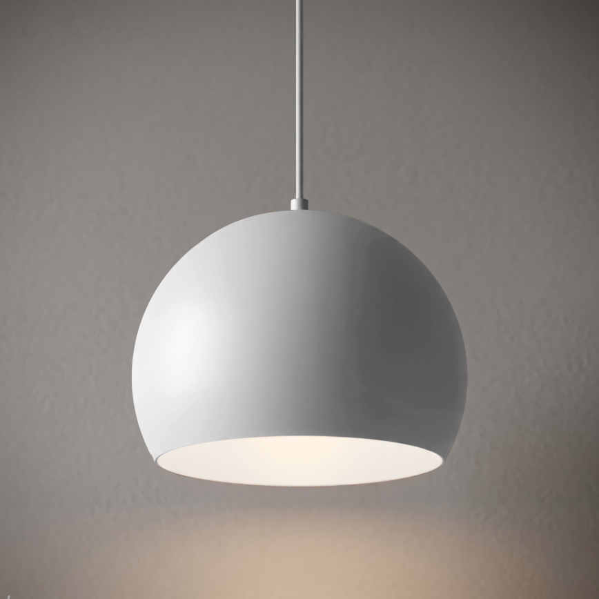 Hanglamp met kabel SOOL 1xE27/15W/230V Ø 27 cm wit