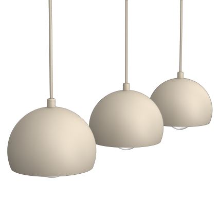 Hanglamp met kabel SOOL 3xE27/15W/230V beige