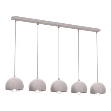 Hanglamp met kabel SOOL 5xE27/15W/230V crème