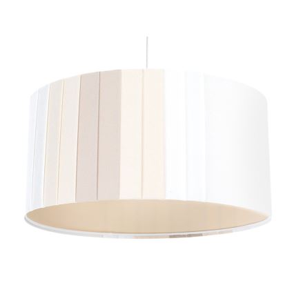 Hanglamp met kabel STRIPES 1xE27/60W/230V Ø 40 cm crème