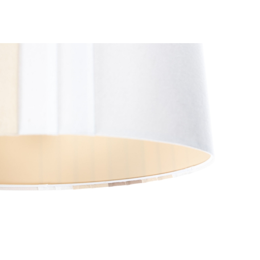 Hanglamp met kabel STRIPES 1xE27/60W/230V Ø 40 cm crème