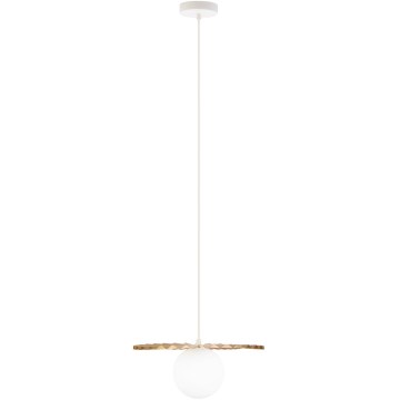 Hanglamp met kabel SUNPLISS 1xG9/10W/230V Ø 30 cm goud/crème