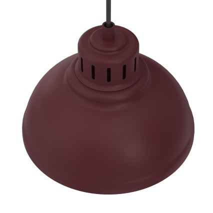 Hanglamp met kabel SVEN 2xE27/15W/230V bordeaux