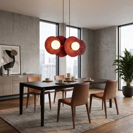Hanglamp met kabel UMBRA 4xG9/8W/230V rood
