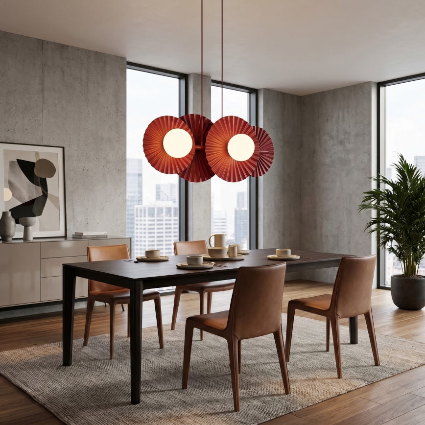 Hanglamp met kabel UMBRA 4xG9/8W/230V rood