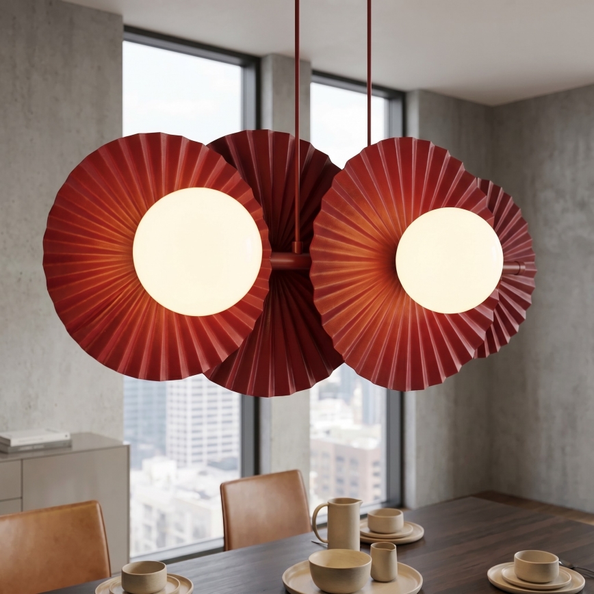 Hanglamp met kabel UMBRA 4xG9/8W/230V rood