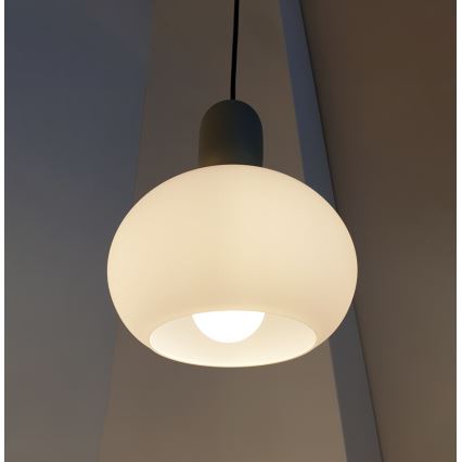 Hanglamp met kabel VALISIA 1xE27/40W/230V zwart/olijfgroen