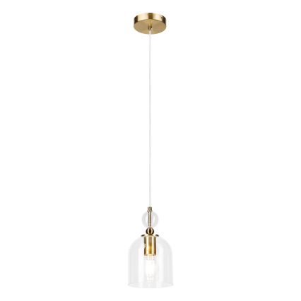 Hanglamp met kabel VELARE 1xE27/15W/230V goud/helder